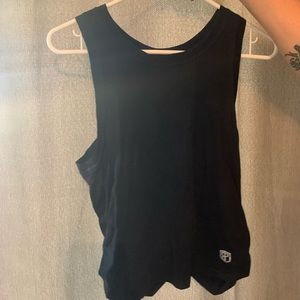 Born primitive twist back black crop top
